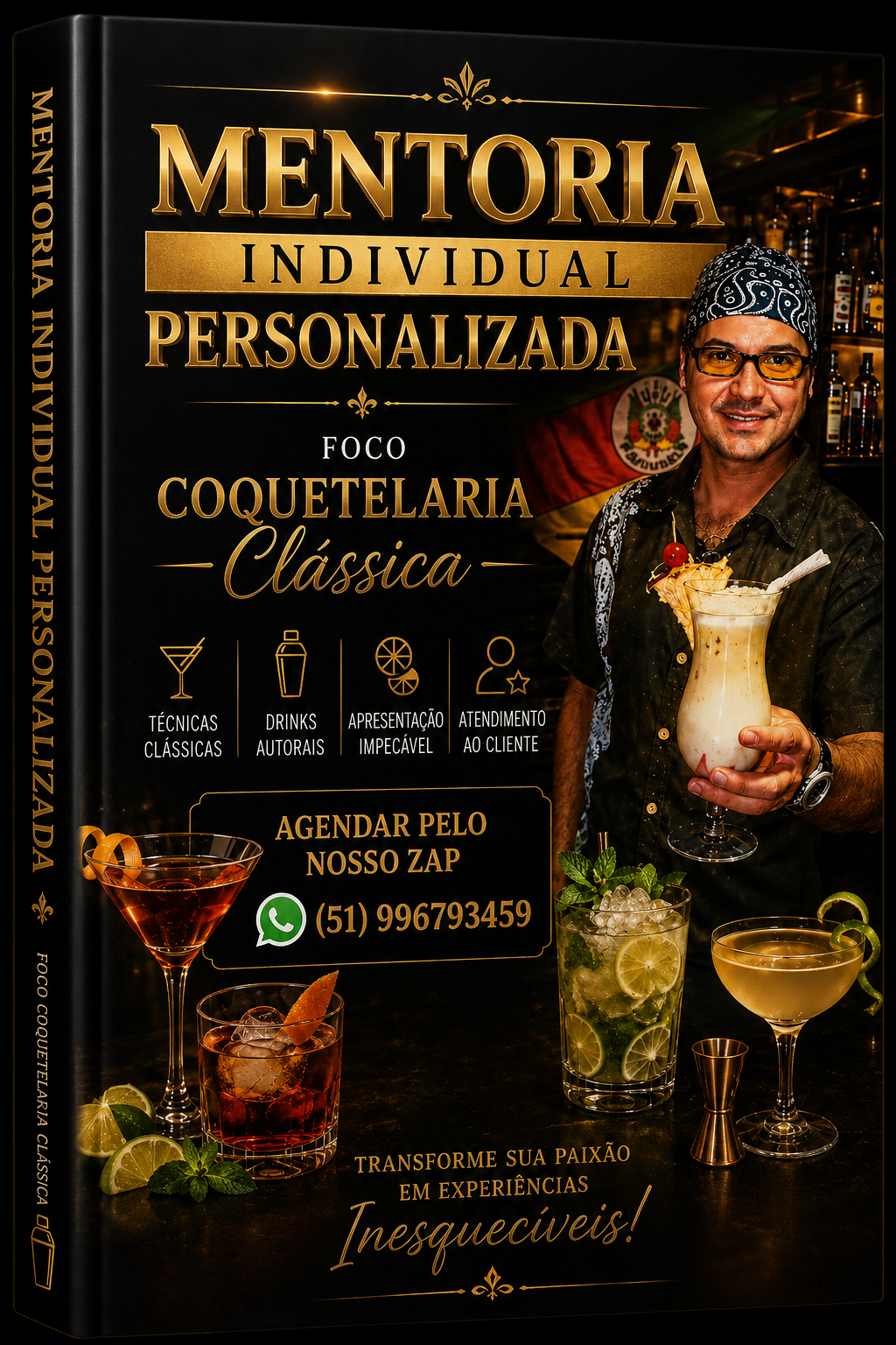 Mentoria Individual Personalizada em Coquetelaria Clássica com Francisco Lima