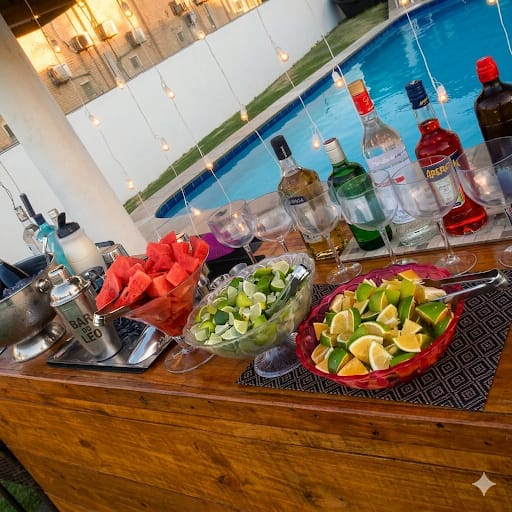 Bar à beira da piscina